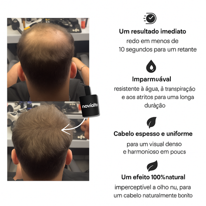 ✨ Camuflagem Capilar Masculina – Pó de Fibras Capilares Novialte